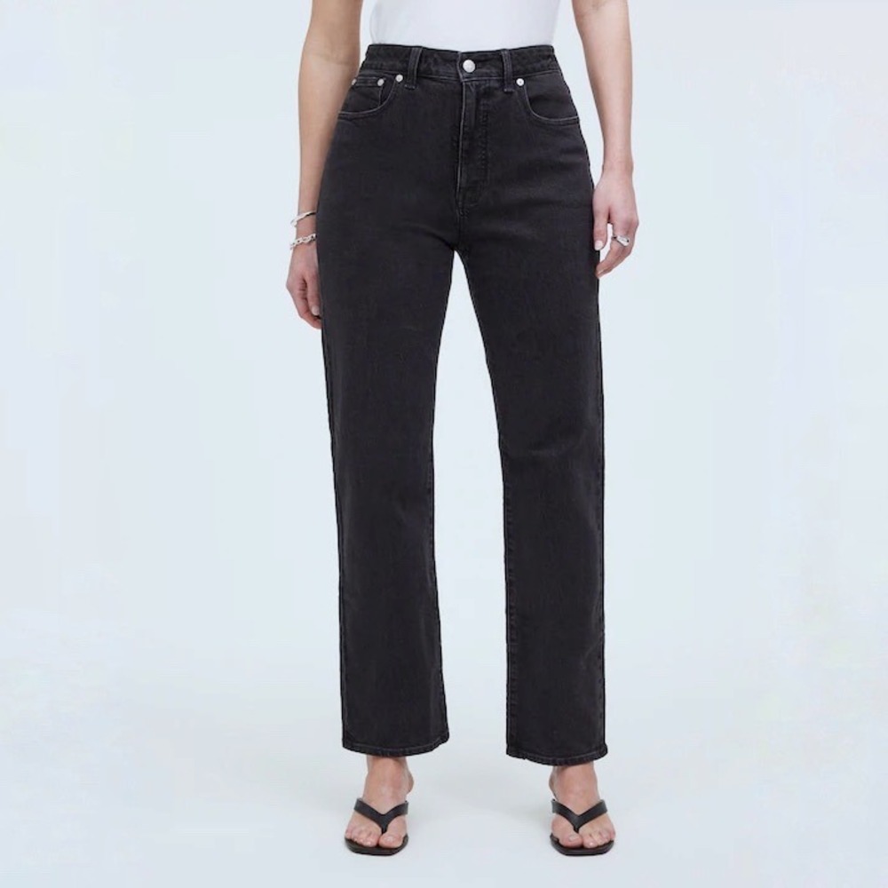 Madewell The Curvy '90s Straight Jean Classic Black Size 27
